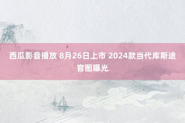 西瓜影音播放 8月26日上市 2024款当代库斯途官图曝光