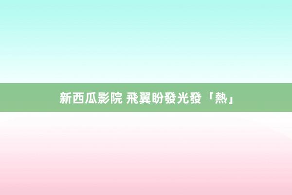 新西瓜影院 飛翼盼發光發「熱」