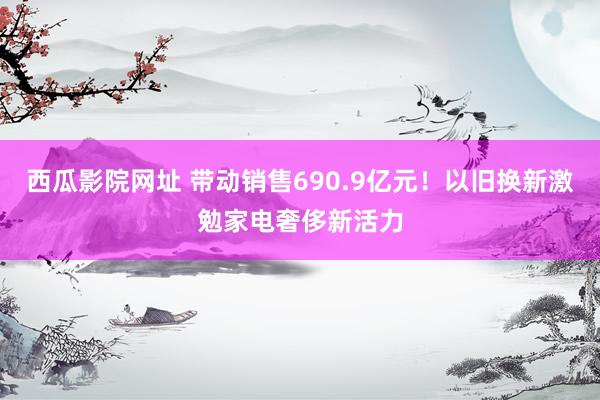 西瓜影院网址 带动销售690.9亿元！以旧换新激勉家电奢侈新活力