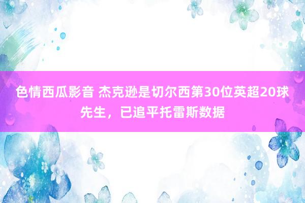 色情西瓜影音 杰克逊是切尔西第30位英超20球先生，已追平托雷斯数据